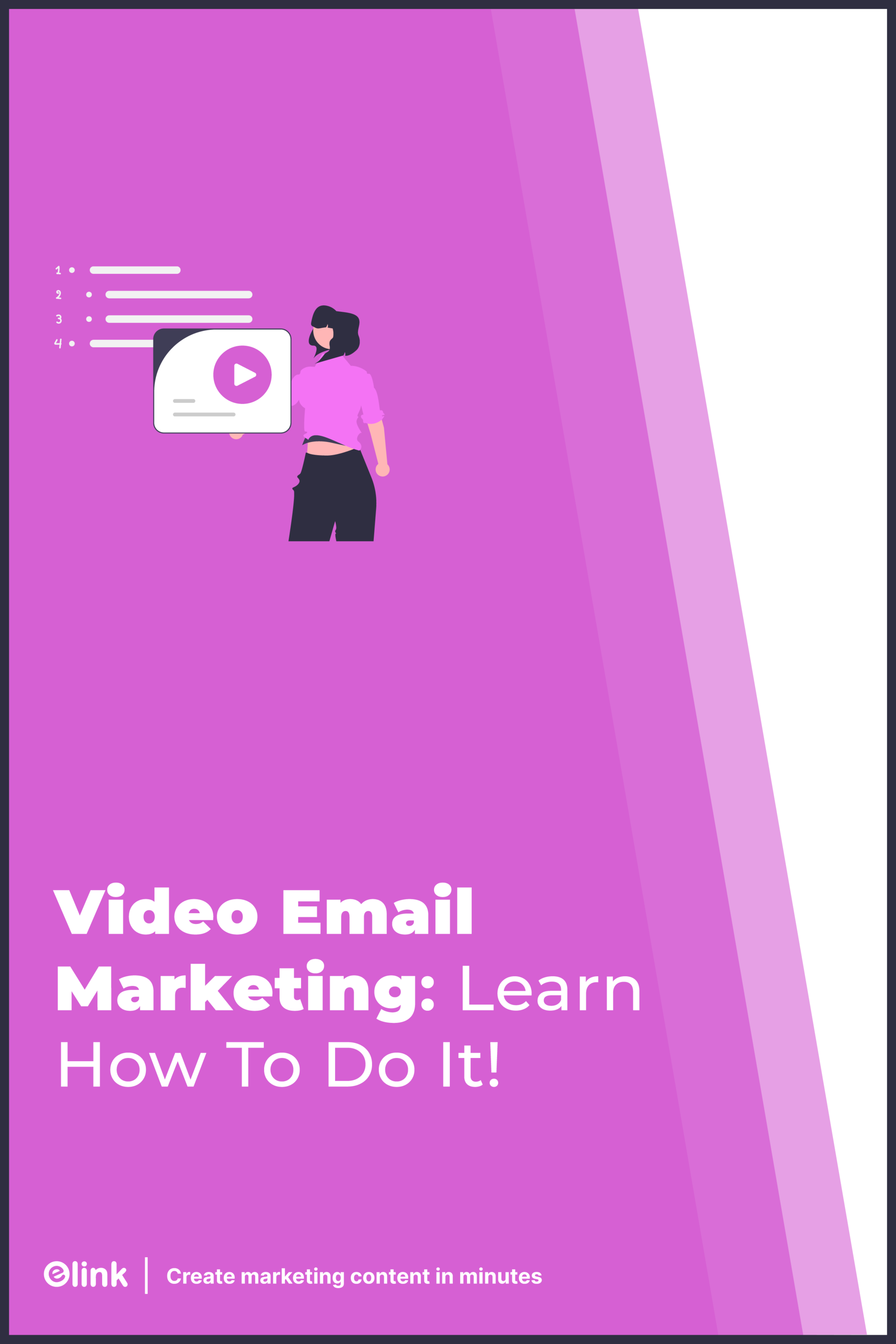 video en banner de interés de marketing por correo electrónico
