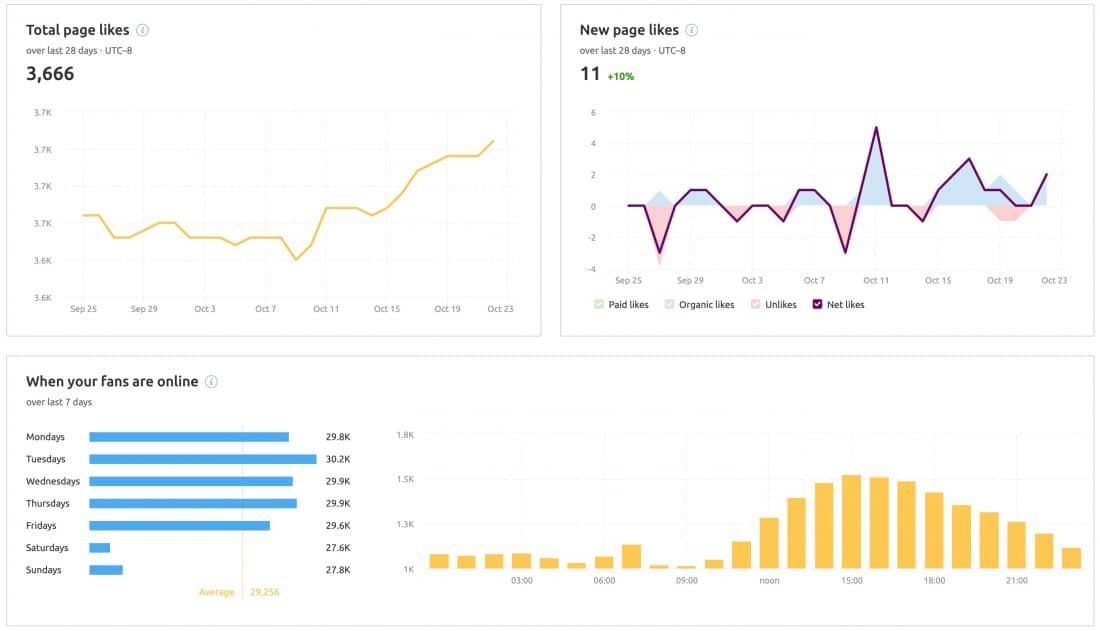 Social-Media-Analyse in SEMrush