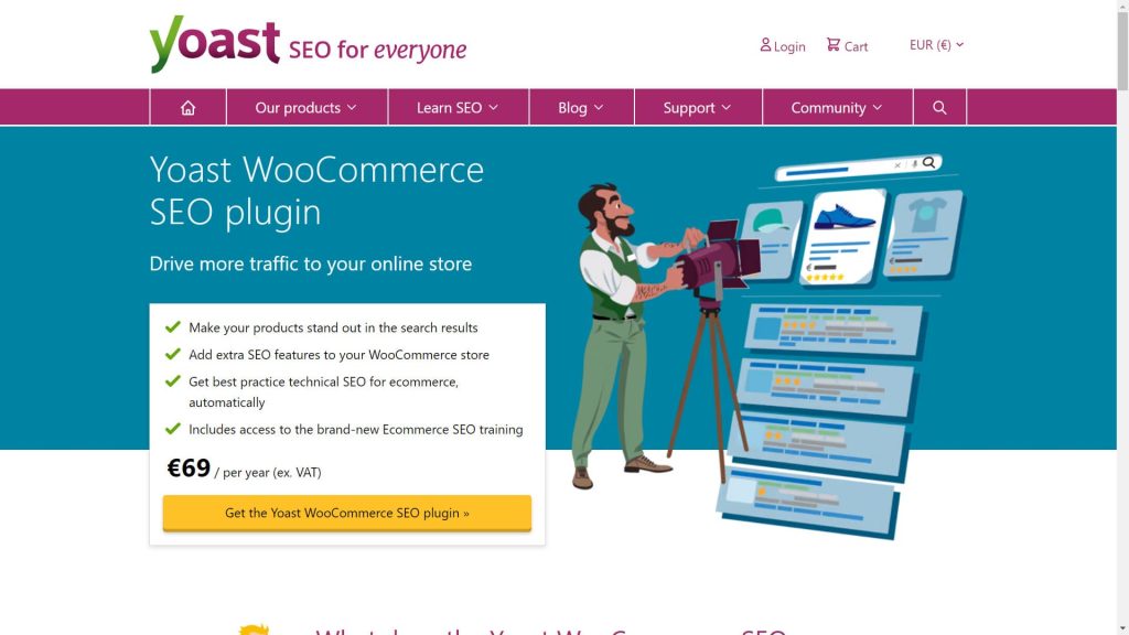 YOAST WooCommerce SEO Premium เป็นปลั๊กอิน SEO ที่ดีที่สุดในการเริ่มต้นจัดอันดับร้านเสื้อผ้าและแฟชั่นออนไลน์ของคุณบนหน้าแรกของ Google