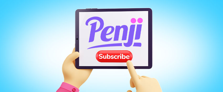 ilustracja tabletu z logo penji