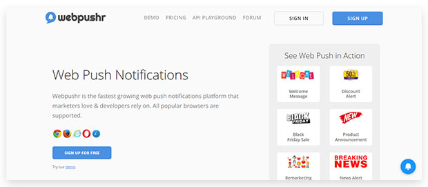 Webpushr