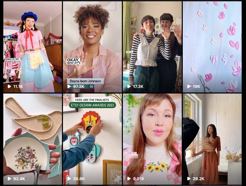 Strategi pemasaran konten Etsy: Etsy Success Instagram