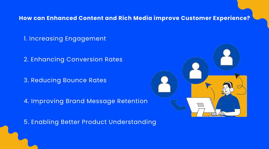 Le contenu amélioré et les médias enrichis améliorent l'expérience client