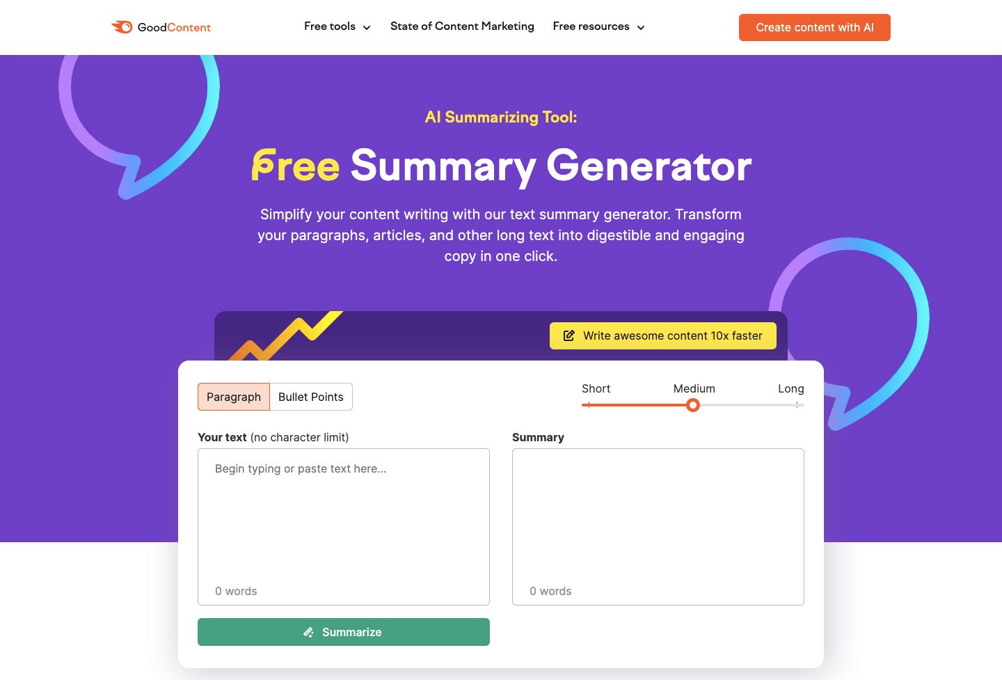 AI 摘要生成器:Semrush 摘要生成器
