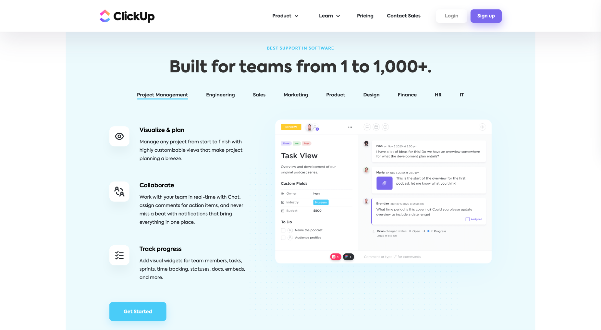 ClickUpはランディングページにメリットをもたらします