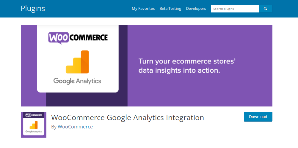 تم عرض المكون الإضافي لبرنامج Google Analytics على موقع WordPress على الويب