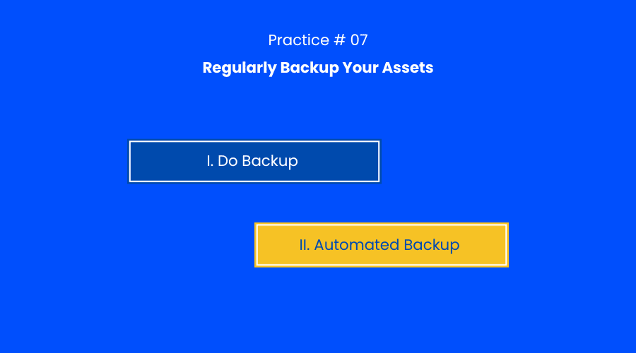 backup pentru activele dvs