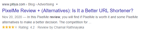 Google SERP 검토