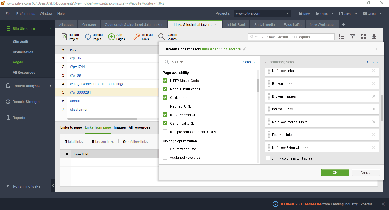 customize-report-website-auditor