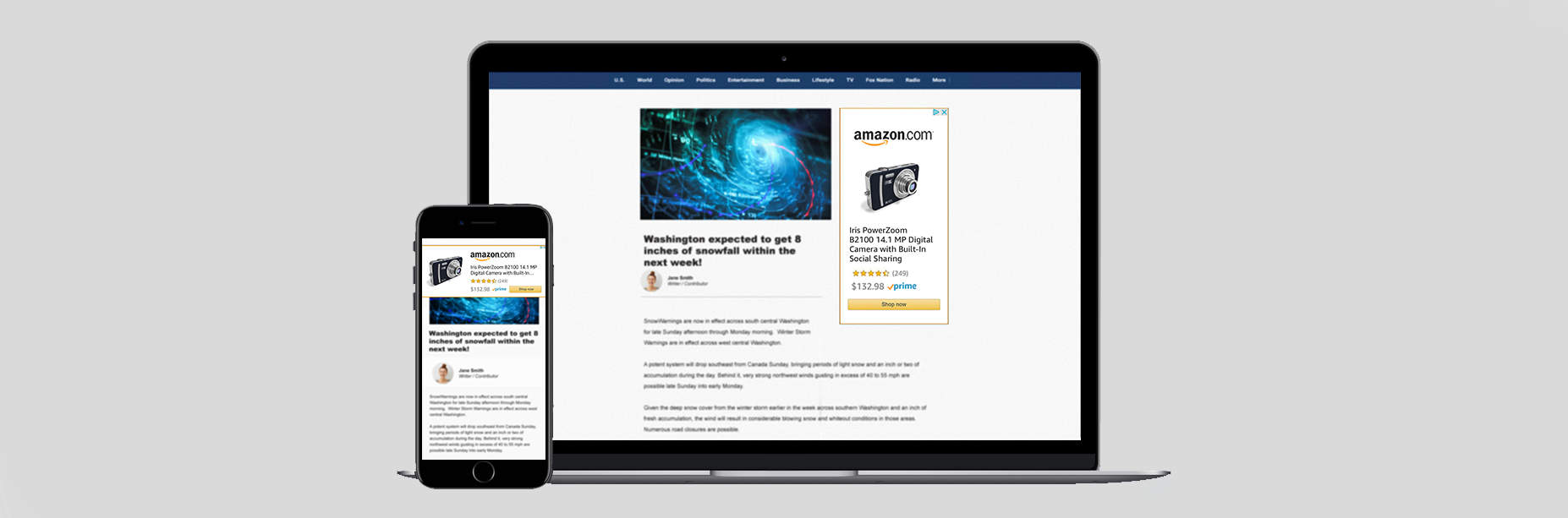 Beispiele für Amazon-Anzeigen