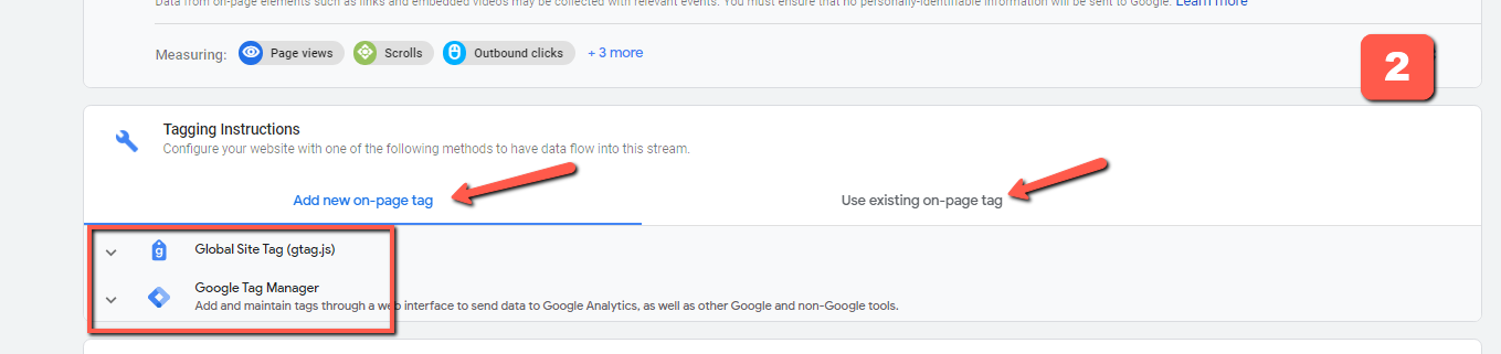 在 Google Analytics 4 中連接新標籤或舊標籤