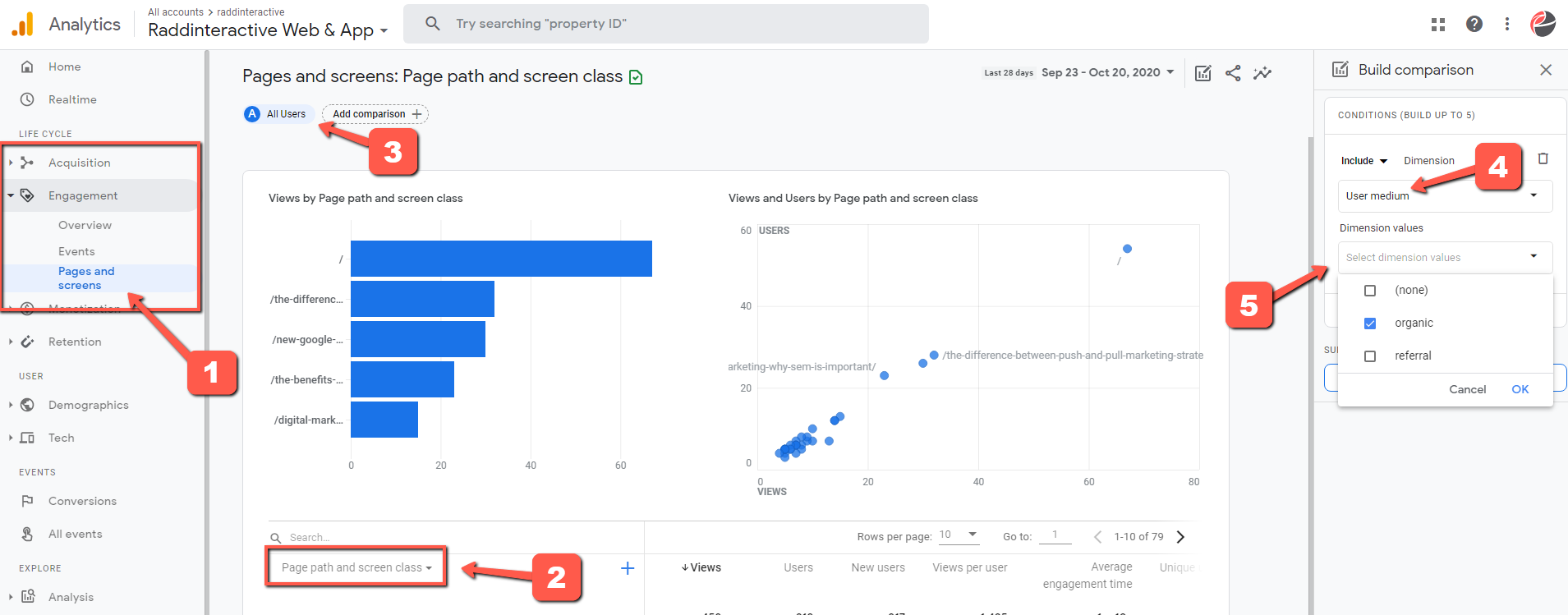 如何在 Google Analytics 4 中找到目標網頁報告