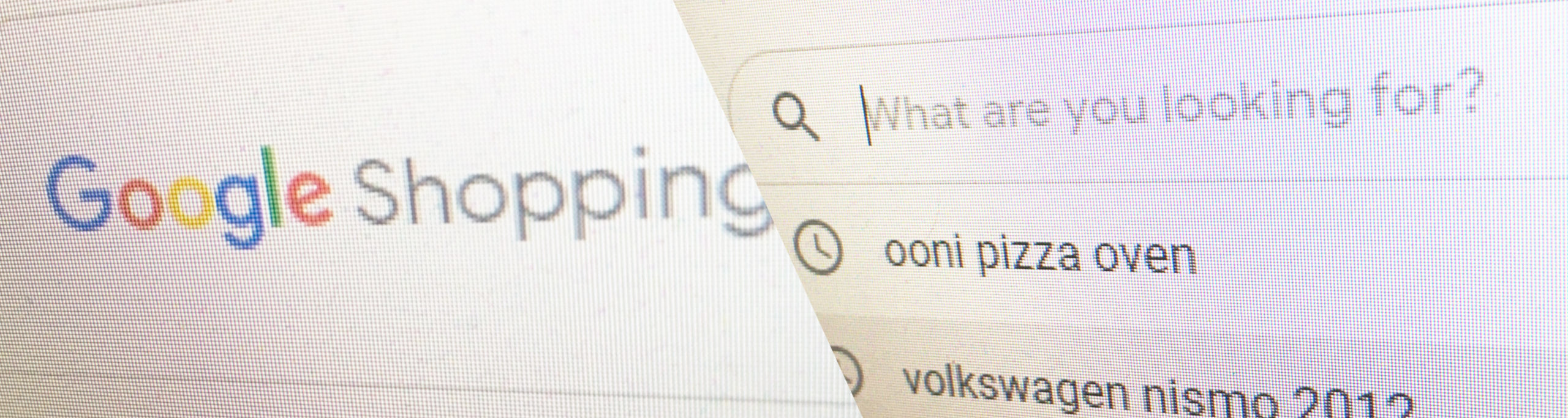 Interface de compras do Google