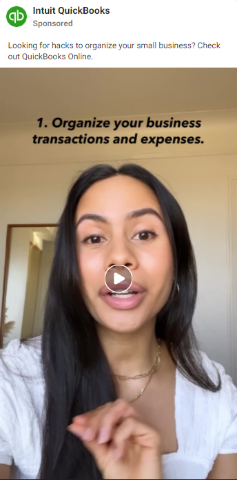 Intuit Quickbooks Facebook-Werbung