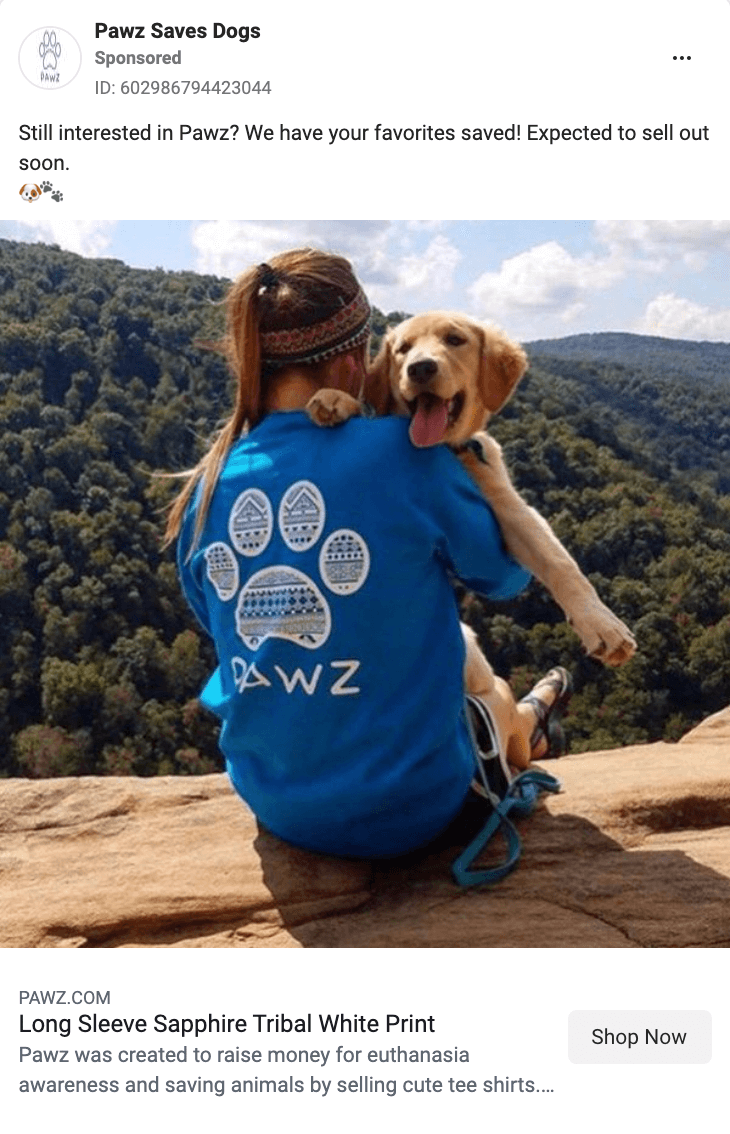 Pawz-Facebook-Werbung