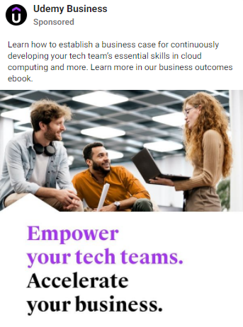 Udemy-Facebook-Anzeige