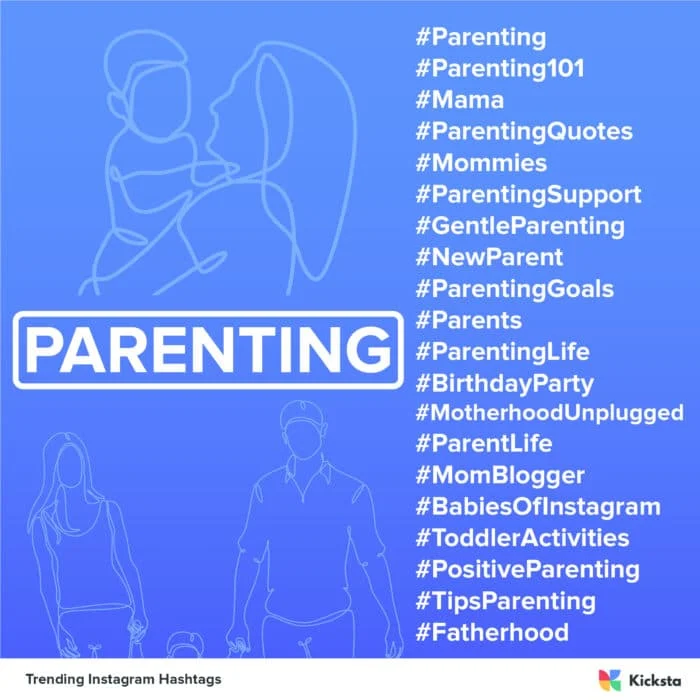 tabella degli hashtag genitoriali