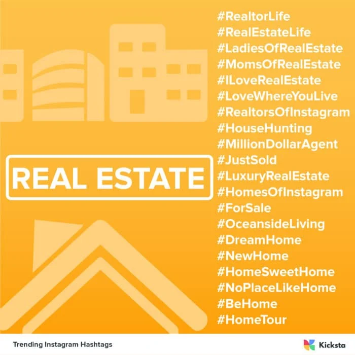 tabella degli hashtag immobiliari