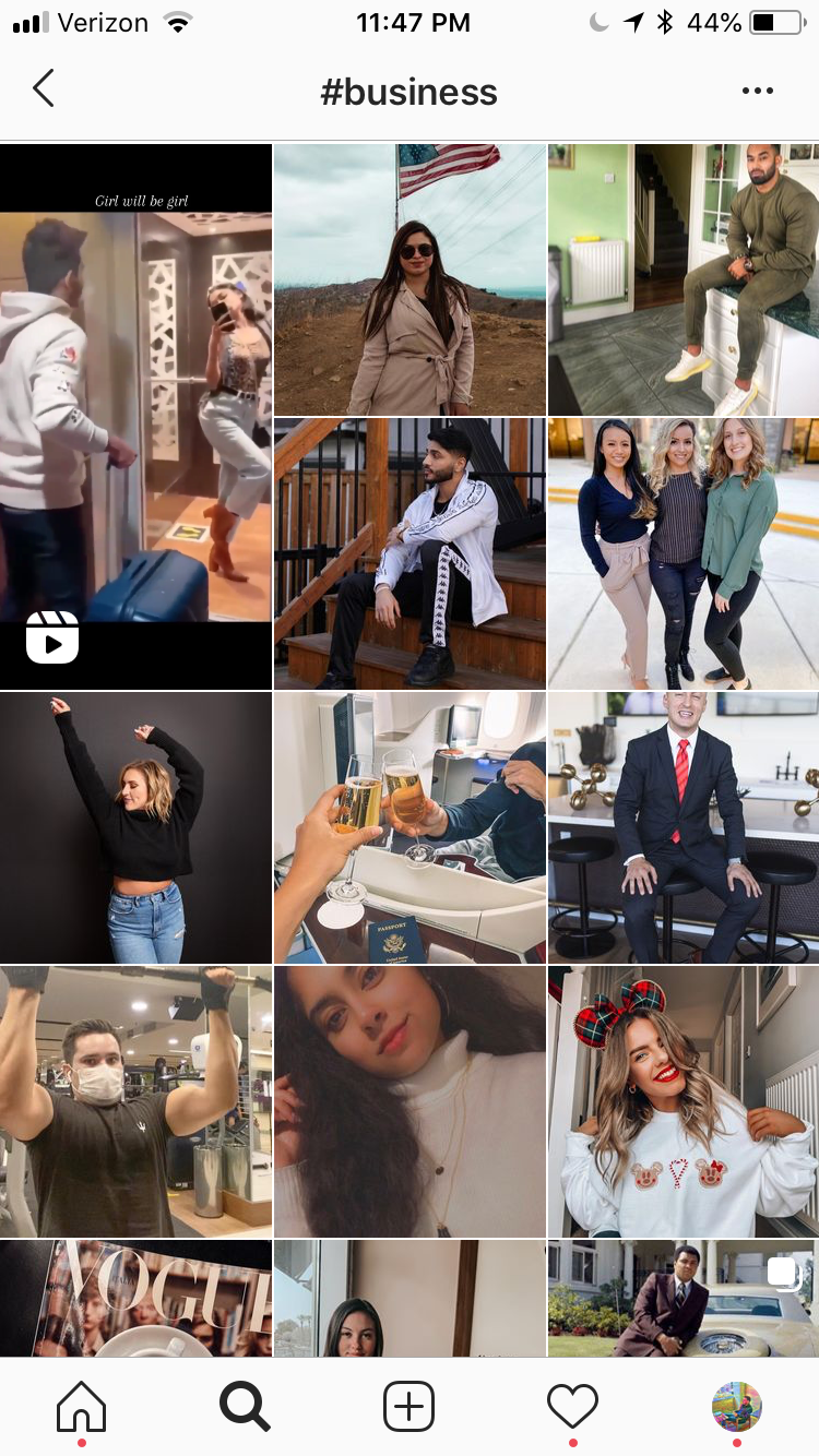 hashtags Instagram tendances pour les entreprises