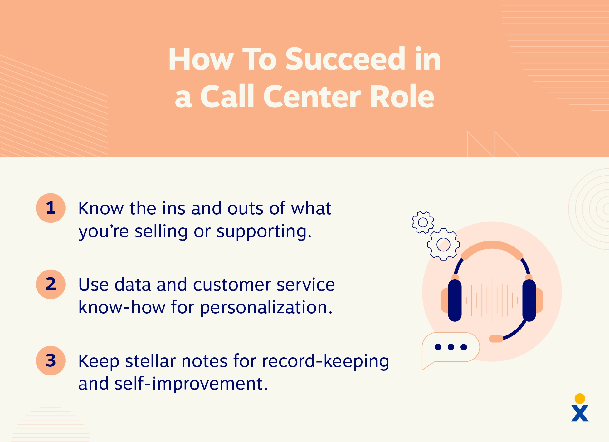 Tres consejos para tener éxito en un puesto de call center.