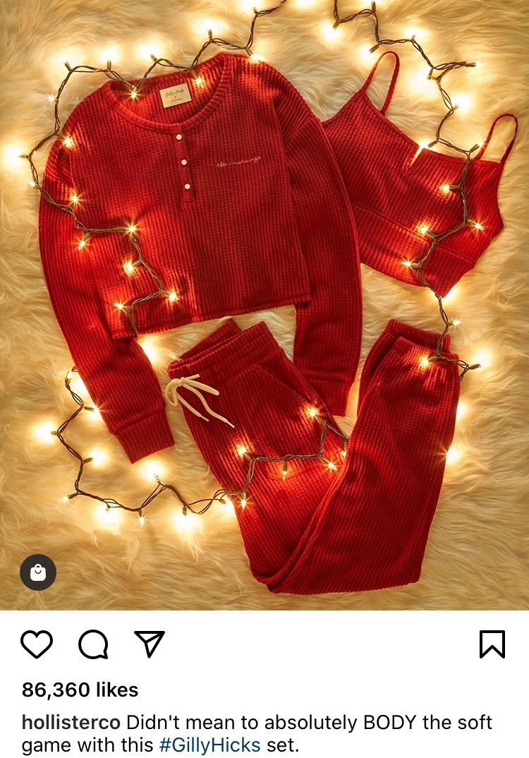 Instagramのクリスマスホリスターのキャプション