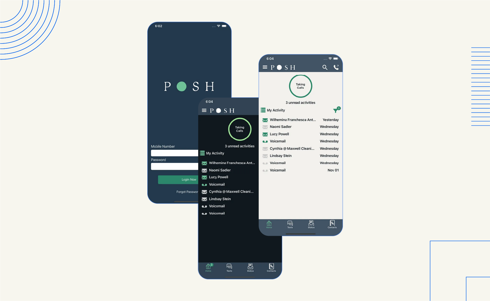 Posh platformunun ekran görüntüsü.
