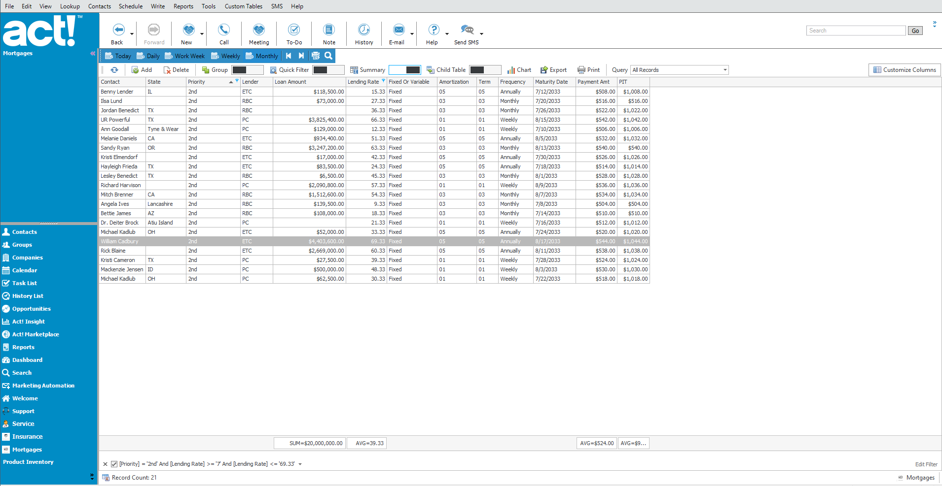 cuplikan layar yang memperlihatkan fungsionalitas spreadsheet