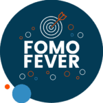 distintivo que diz febre FOMO