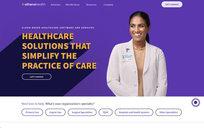 医療およびヘルスケア ソフトウェア企業トップ 11: Athenahealth