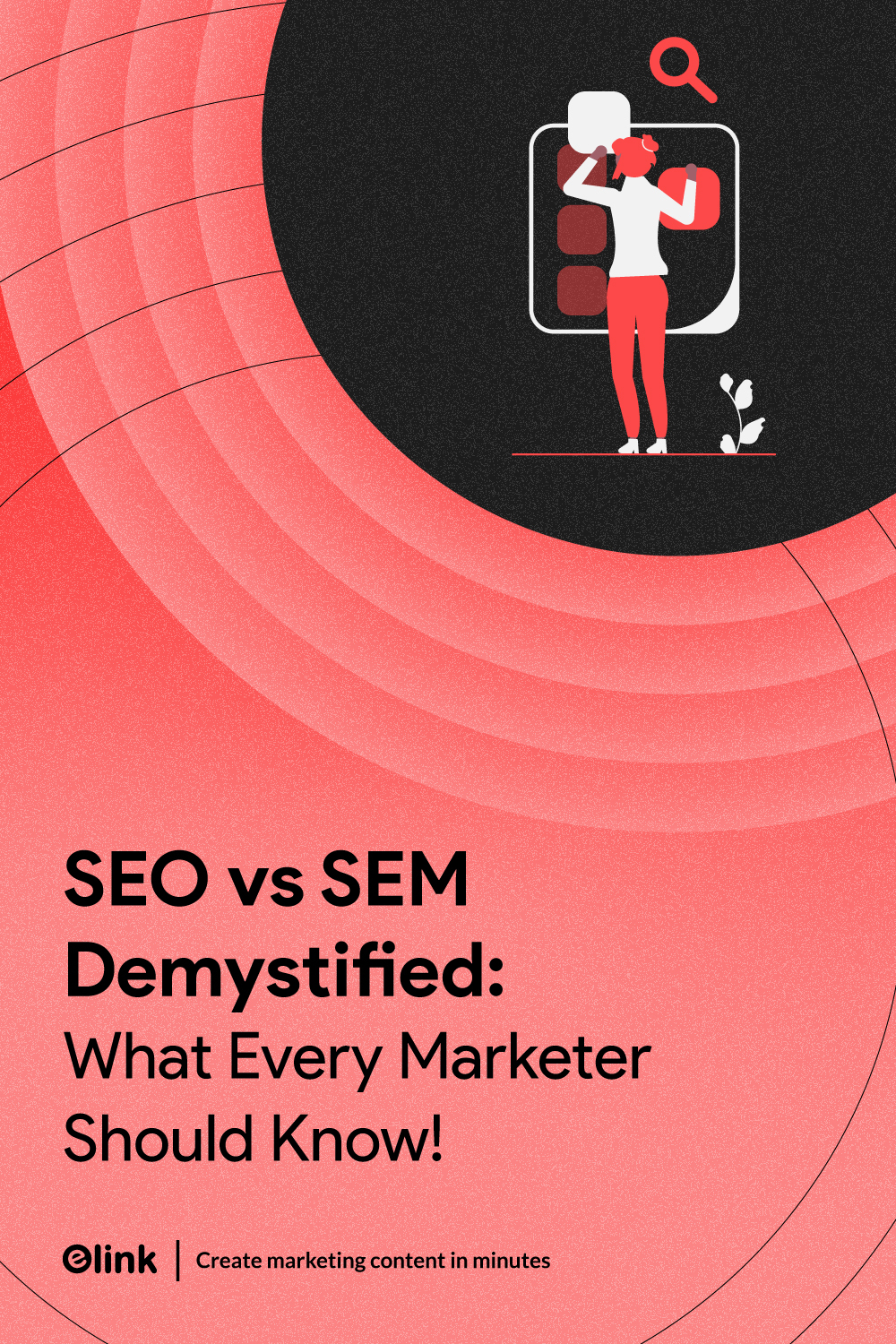 ความแตกต่างระหว่าง SEO Vs SEM - แบนเนอร์ Pinterest