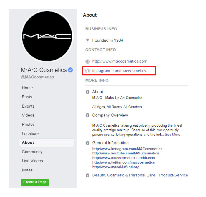 透過 facebook 進行 Mac Instagram 促銷