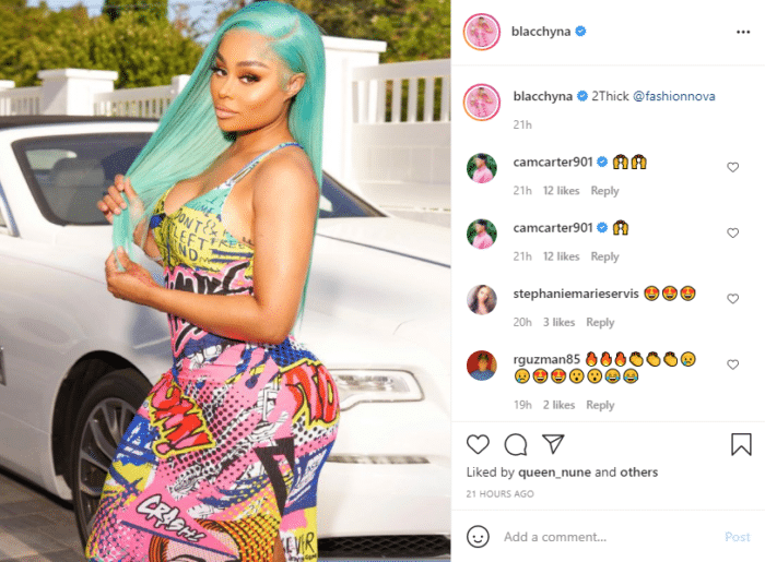 modèles instagram blac chyna