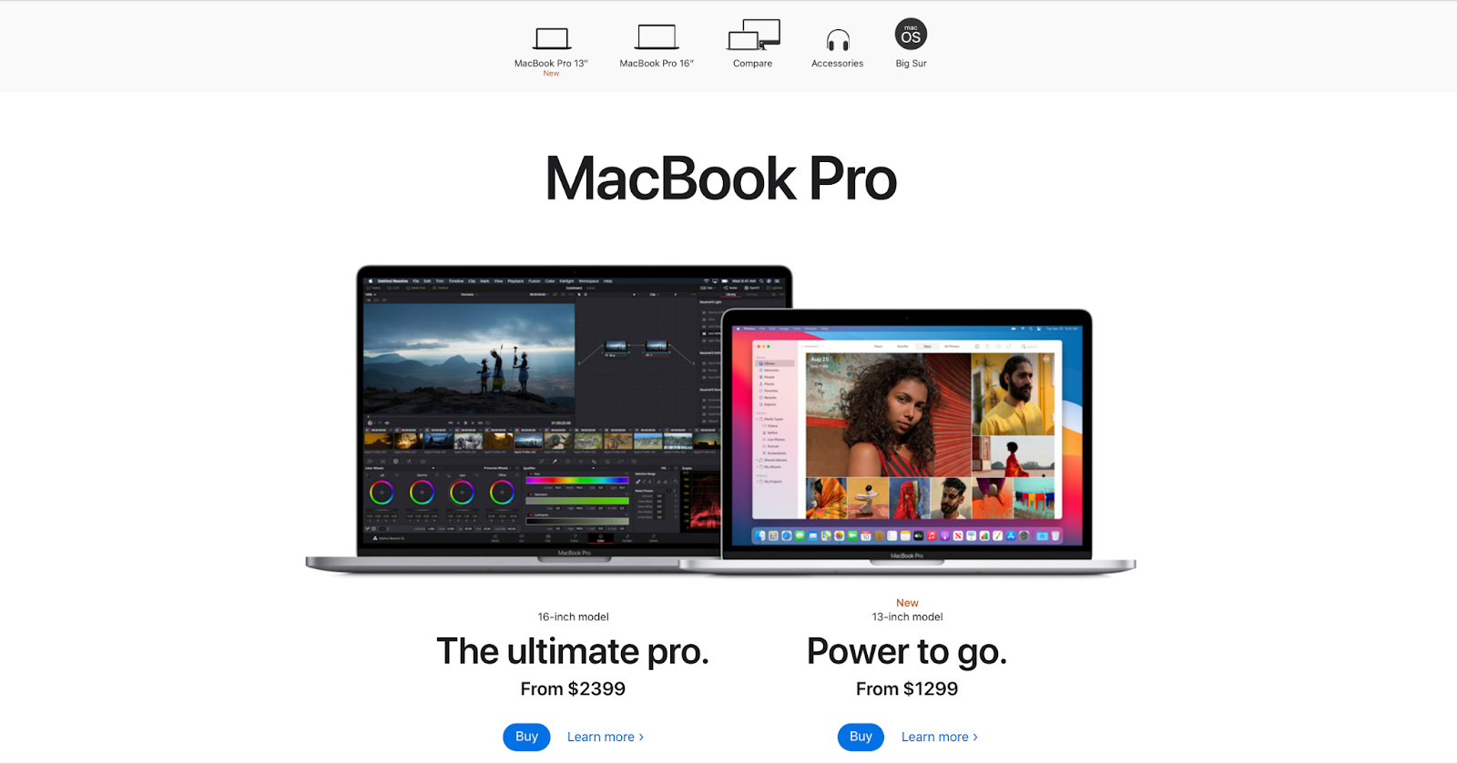 MacBook Pro CTA