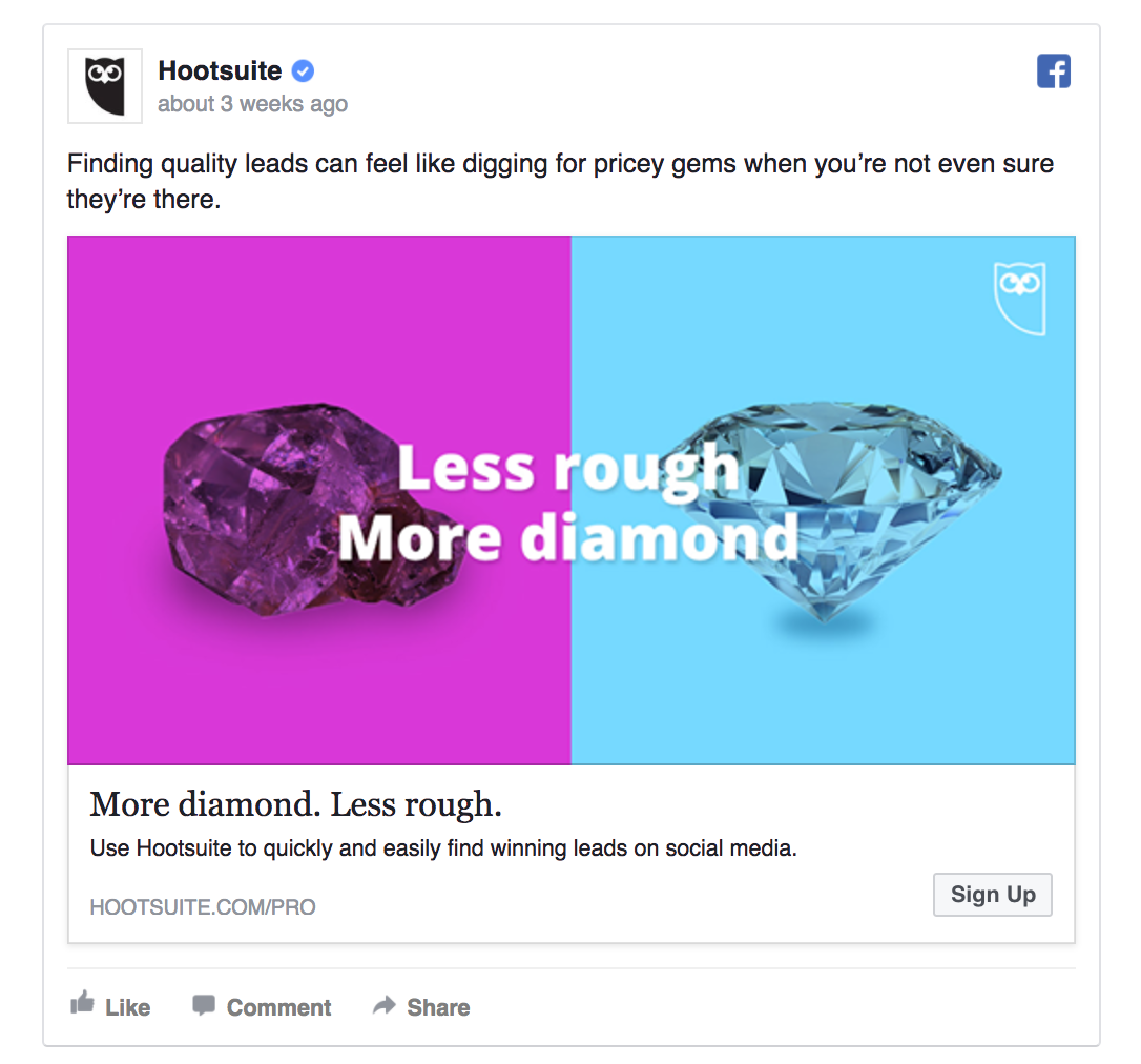 Iklan Facebook Hootsuite
