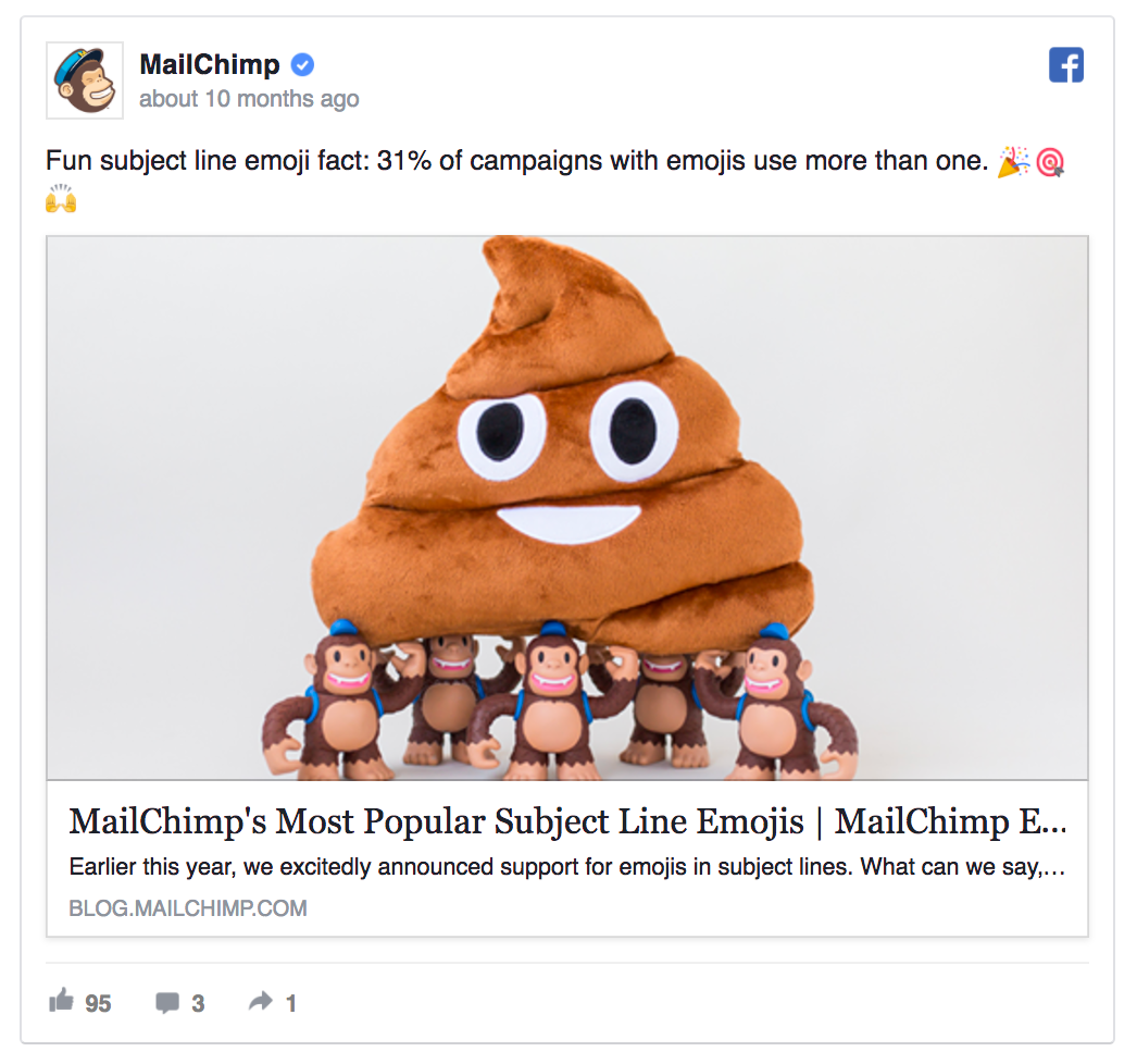 Iklan Facebook MailChimp