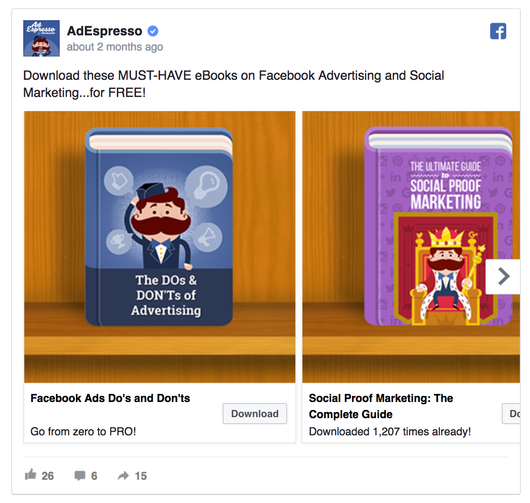 Iklan Facebook AdEspresso
