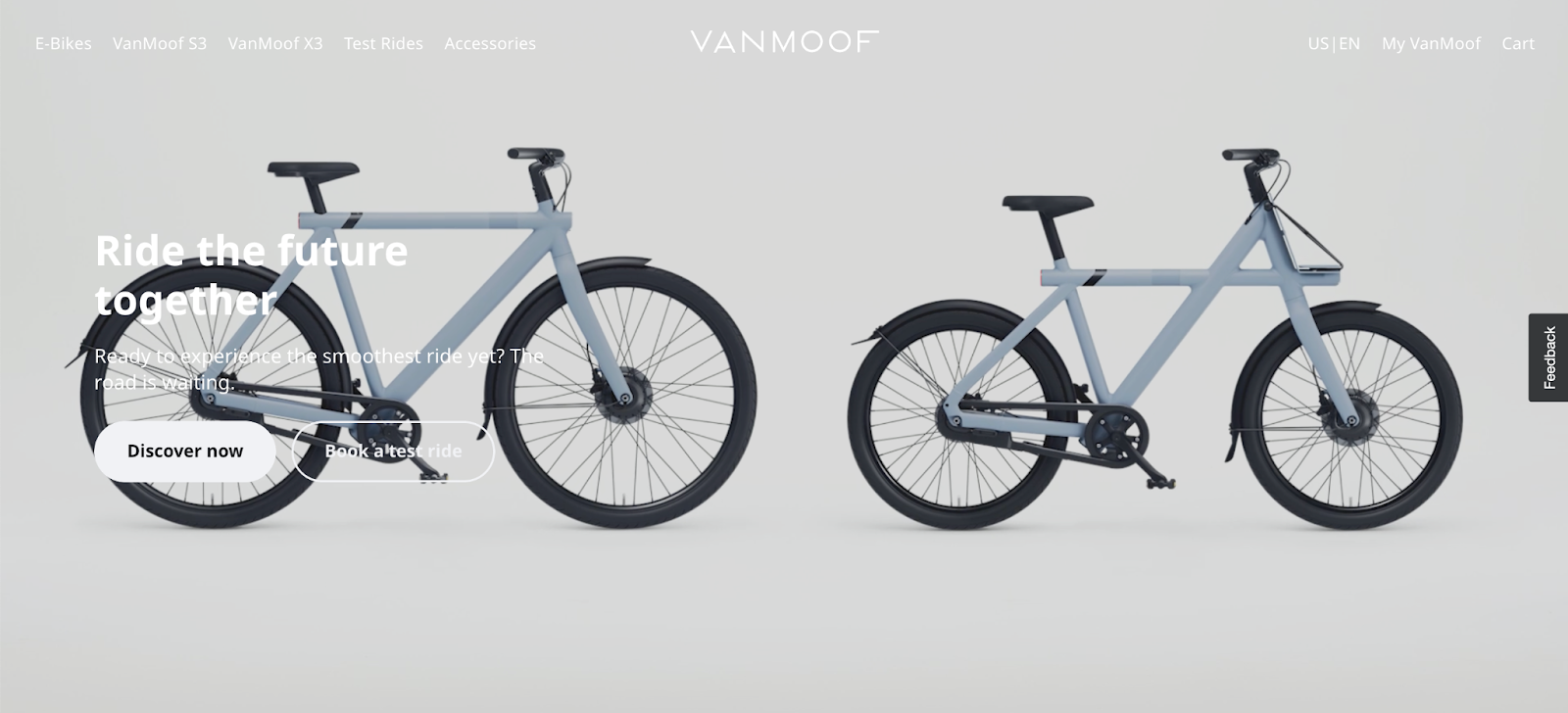 Vanmoofのヒーローショット