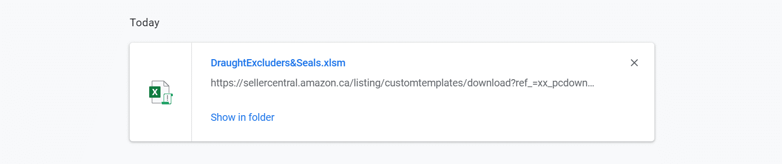 Amazonテンプレートファイルを生成する