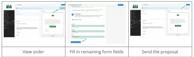 銷售提案軟件 Vendasta 提案生成器發送提案