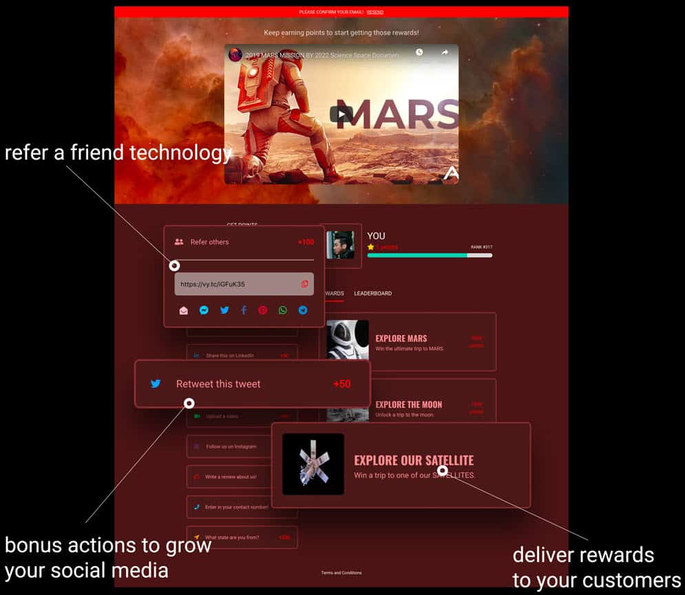 Vyperダッシュボードありがとうページ