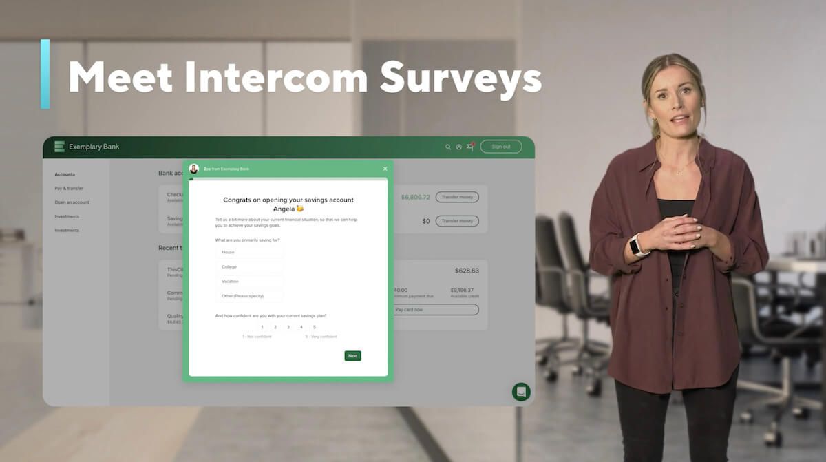 Zoe Sinnott pesquisa novidades na Intercom