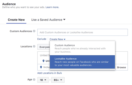 Público Semelhante do Facebook