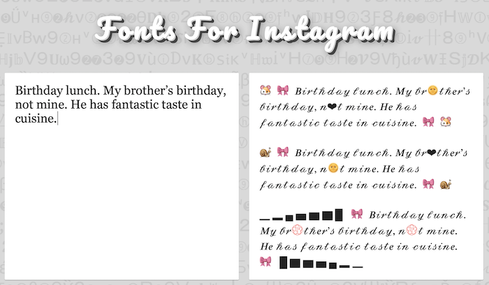 Fuentes LingoJam para Instagram