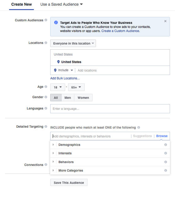 erros de segmentação de anúncios do fb 2020