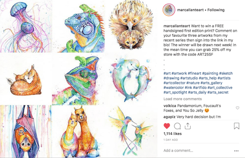 マークアレンテInstagramアーティスト