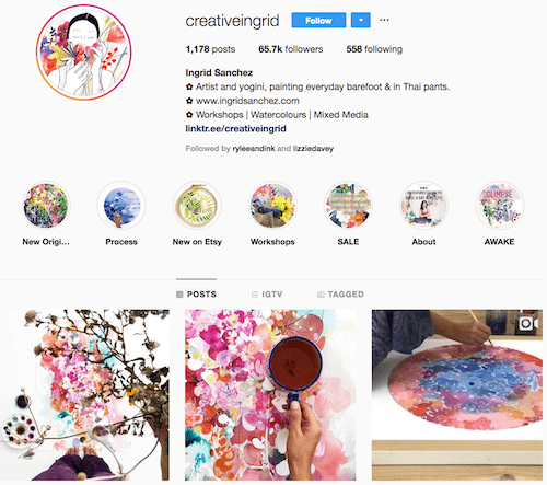 イングリッドサンチェスInstagramアーティストプロフィール