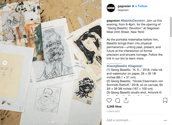 ガゴシアンInstagramアーティスト