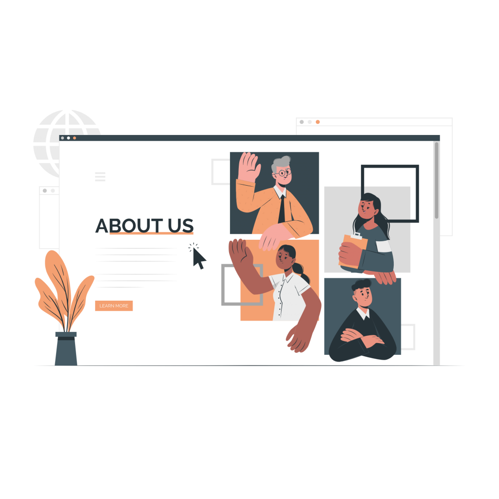 Die Über uns-Seite einer Website
