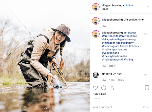 allagash 酿造风景 instagram 营销帖