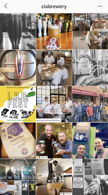 通过 instagram feed 的啤酒厂